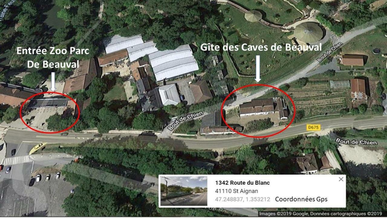 Gite Caves De Beauval Saint-Aignan  Bagian luar foto